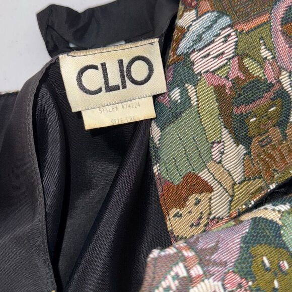 Vintage CLIO International Children Tapestry Vest Womens Size Large - Picture 11 of 13